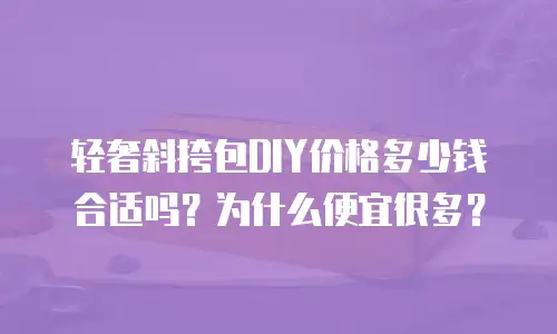 轻奢斜挎包DIY价格多少钱合适吗？为什么便宜很多？