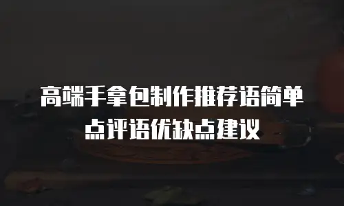 高端手拿包制作推荐语简单点评语优缺点建议