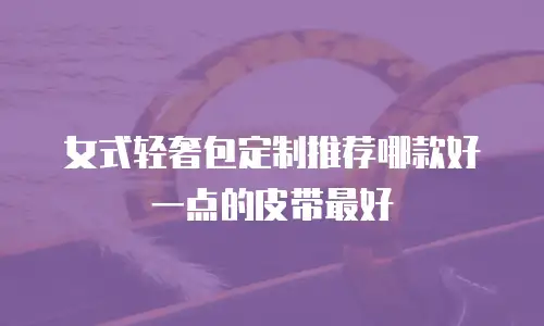 女式轻奢包定制推荐哪款好一点的皮带最好