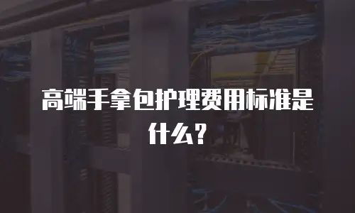 高端手拿包护理费用标准是什么？