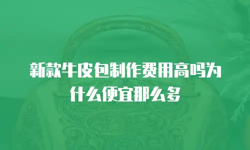 新款牛皮包制作费用高吗为什么便宜那么多