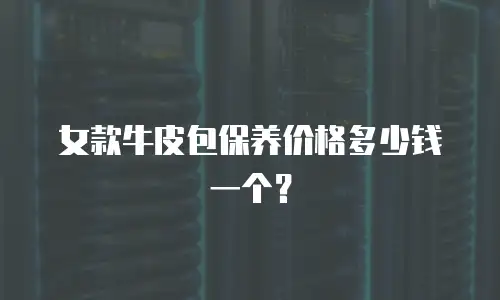 女款牛皮包保养价格多少钱一个？