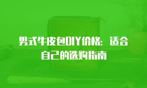 男式牛皮包DIY价格：适合自己的选购指南