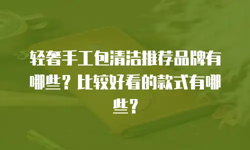 轻奢手工包清洁推荐品牌有哪些？比较好看的款式有哪些？