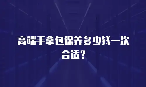 高端手拿包保养多少钱一次合适？