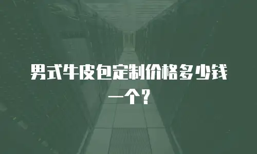 男式牛皮包定制价格多少钱一个？

