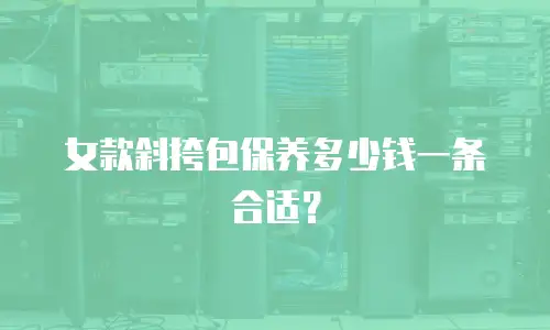 女款斜挎包保养多少钱一条合适？