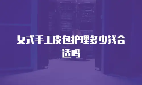 女式手工皮包护理多少钱合适吗