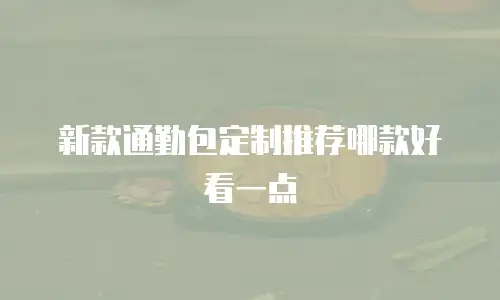 新款通勤包定制推荐哪款好看一点