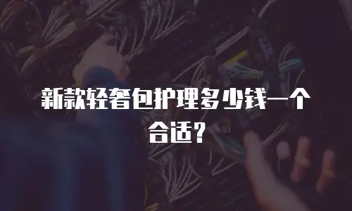 新款轻奢包护理多少钱一个合适？