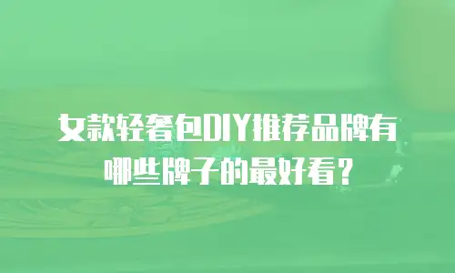 女款轻奢包DIY推荐品牌有哪些牌子的最好看？