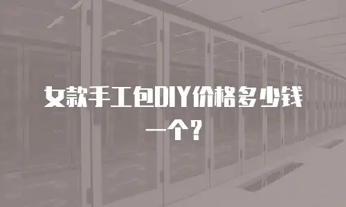 女款手工包DIY价格多少钱一个？