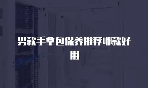 男款手拿包保养推荐哪款好用
