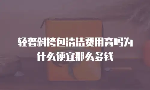 轻奢斜挎包清洁费用高吗为什么便宜那么多钱