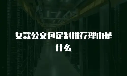 女款公文包定制推荐理由是什么