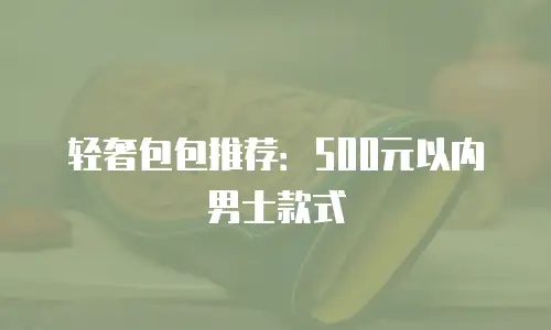 轻奢包包推荐：500元以内男士款式