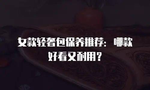 女款轻奢包保养推荐：哪款好看又耐用？