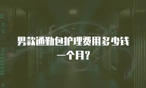 男款通勤包护理费用多少钱一个月？
