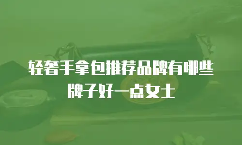 轻奢手拿包推荐品牌有哪些牌子好一点女士
