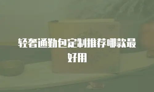 轻奢通勤包定制推荐哪款最好用