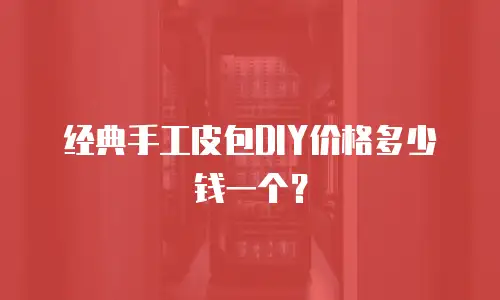 经典手工皮包DIY价格多少钱一个？