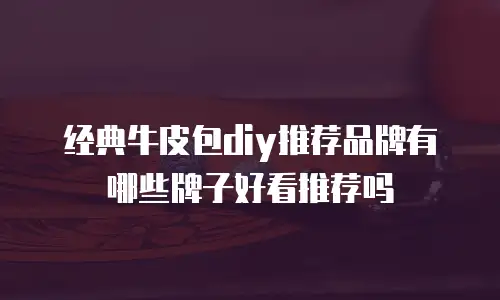 经典牛皮包diy推荐品牌有哪些牌子好看推荐吗