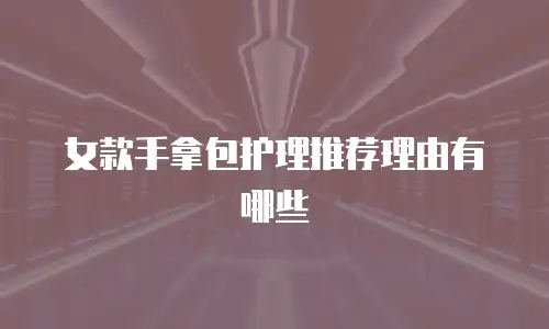 女款手拿包护理推荐理由有哪些