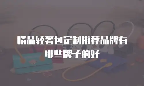 精品轻奢包定制推荐品牌有哪些牌子的好