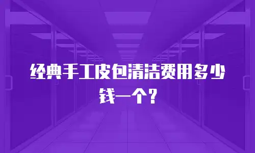 经典手工皮包清洁费用多少钱一个？