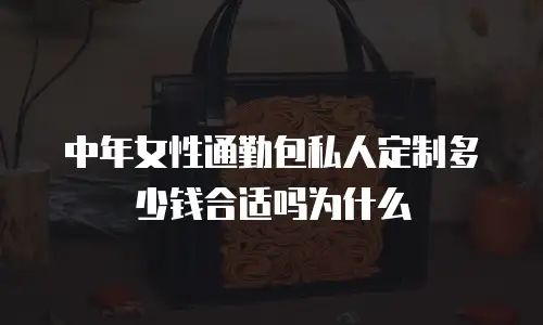 中年女性通勤包私人定制多少钱合适吗为什么