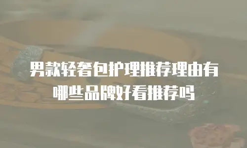 男款轻奢包护理推荐理由有哪些品牌好看推荐吗