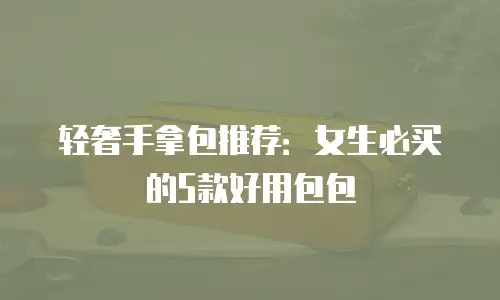 轻奢手拿包推荐：女生必买的5款好用包包