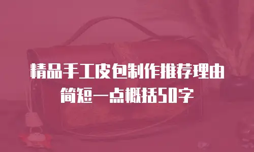 精品手工皮包制作推荐理由简短一点概括50字