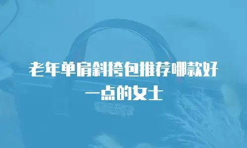 老年单肩斜挎包推荐哪款好一点的女士