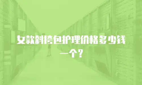 女款斜挎包护理价格多少钱一个？