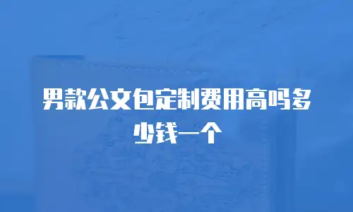 男款公文包定制费用高吗多少钱一个