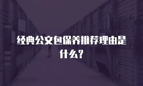 经典公文包保养推荐理由是什么？