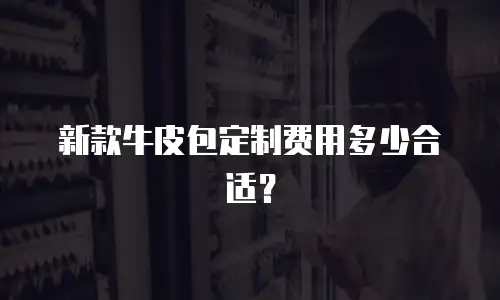 新款牛皮包定制费用多少合适？