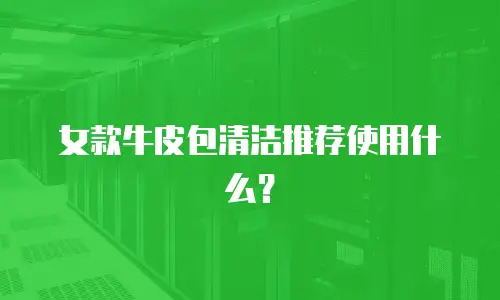 女款牛皮包清洁推荐使用什么？