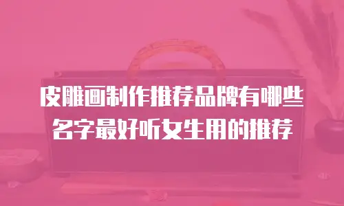 皮雕画制作推荐品牌有哪些名字最好听女生用的推荐