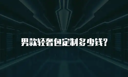 男款轻奢包定制多少钱？