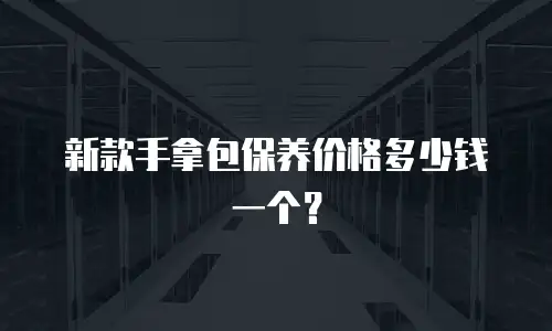 新款手拿包保养价格多少钱一个？