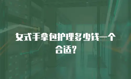 女式手拿包护理多少钱一个合适？