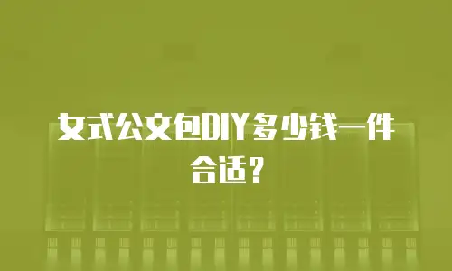 女式公文包DIY多少钱一件合适？