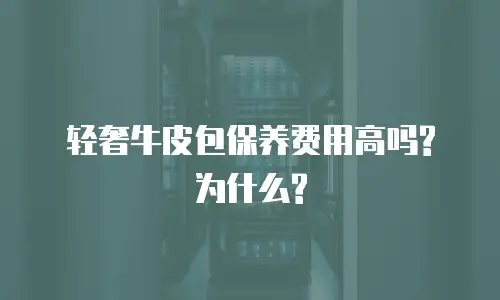 轻奢牛皮包保养费用高吗?为什么?