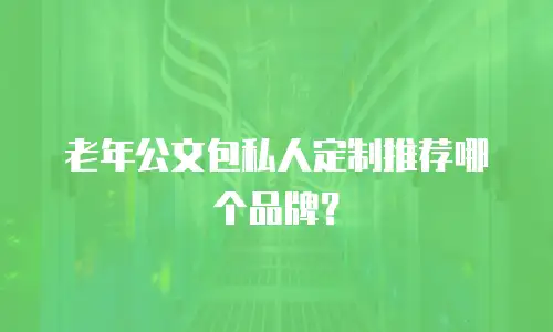 老年公文包私人定制推荐哪个品牌？