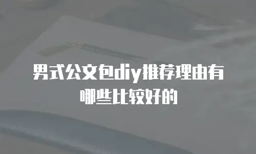 男式公文包diy推荐理由有哪些比较好的