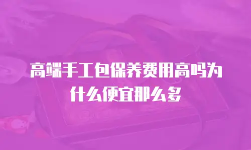 高端手工包保养费用高吗为什么便宜那么多