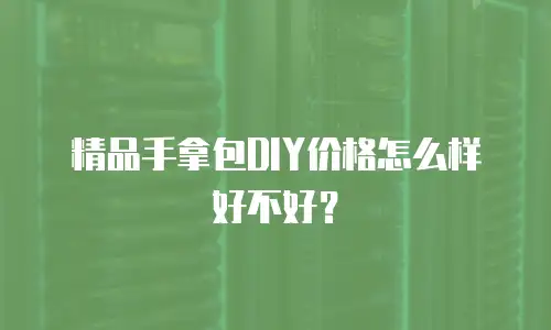 精品手拿包DIY价格怎么样好不好？