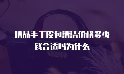 精品手工皮包清洁价格多少钱合适吗为什么